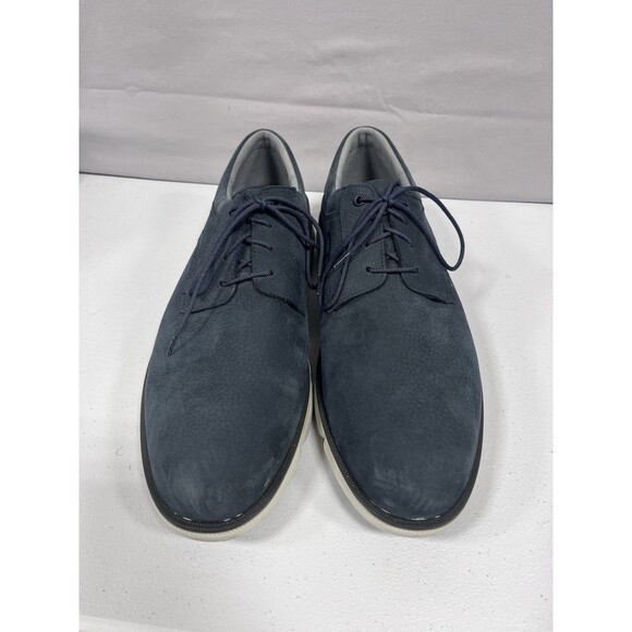 204577 SP50 TANNER PLAIN TOE MEN\'S SHOES SIZE 13 NAVY NUBUCK JOHNSTON & MURPHY main image 4